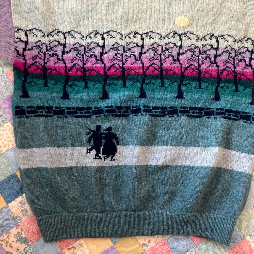 Vintage Wool Handknit Irish Sweater